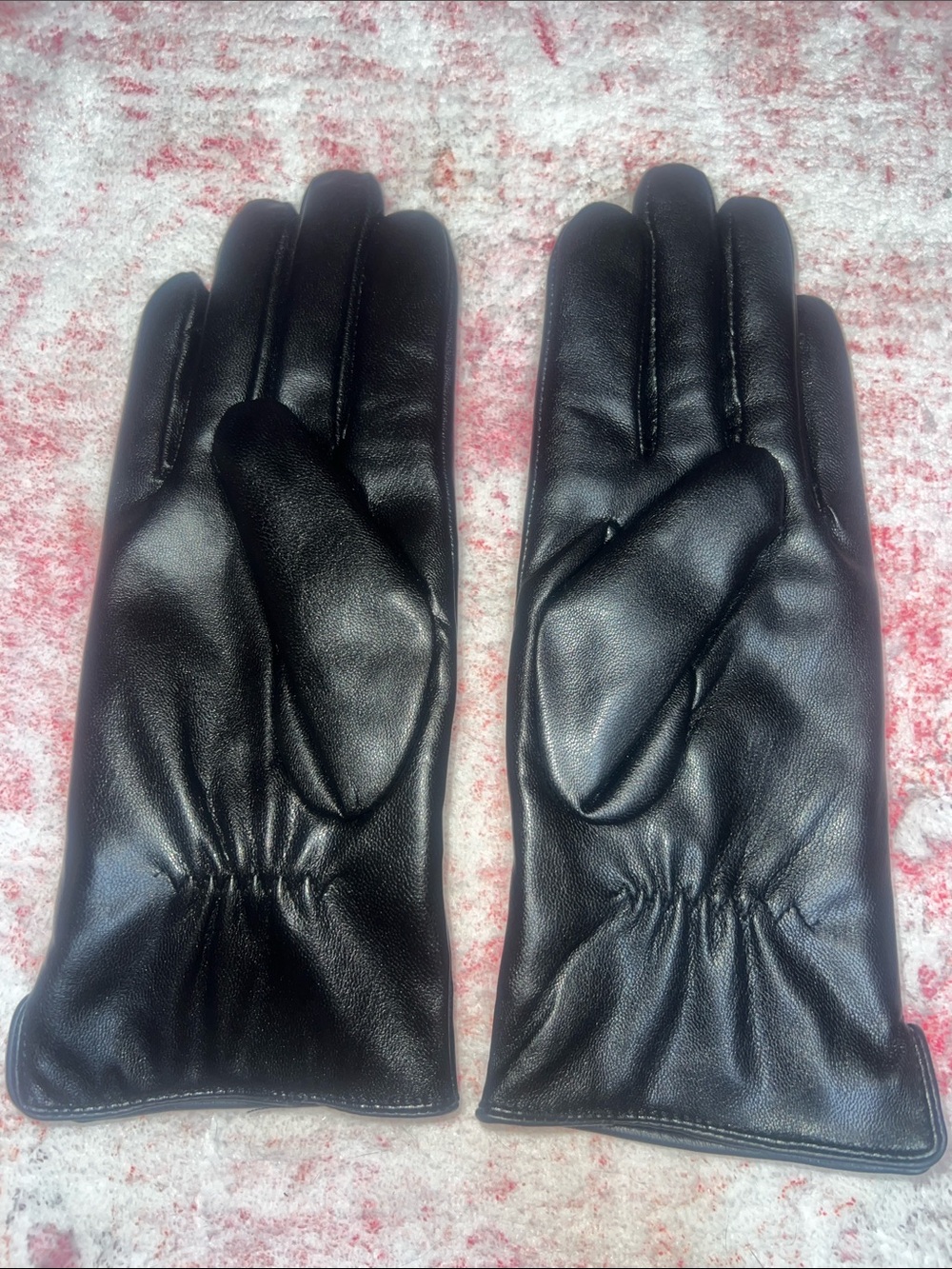 Women's Black Leather Dress Gloves
